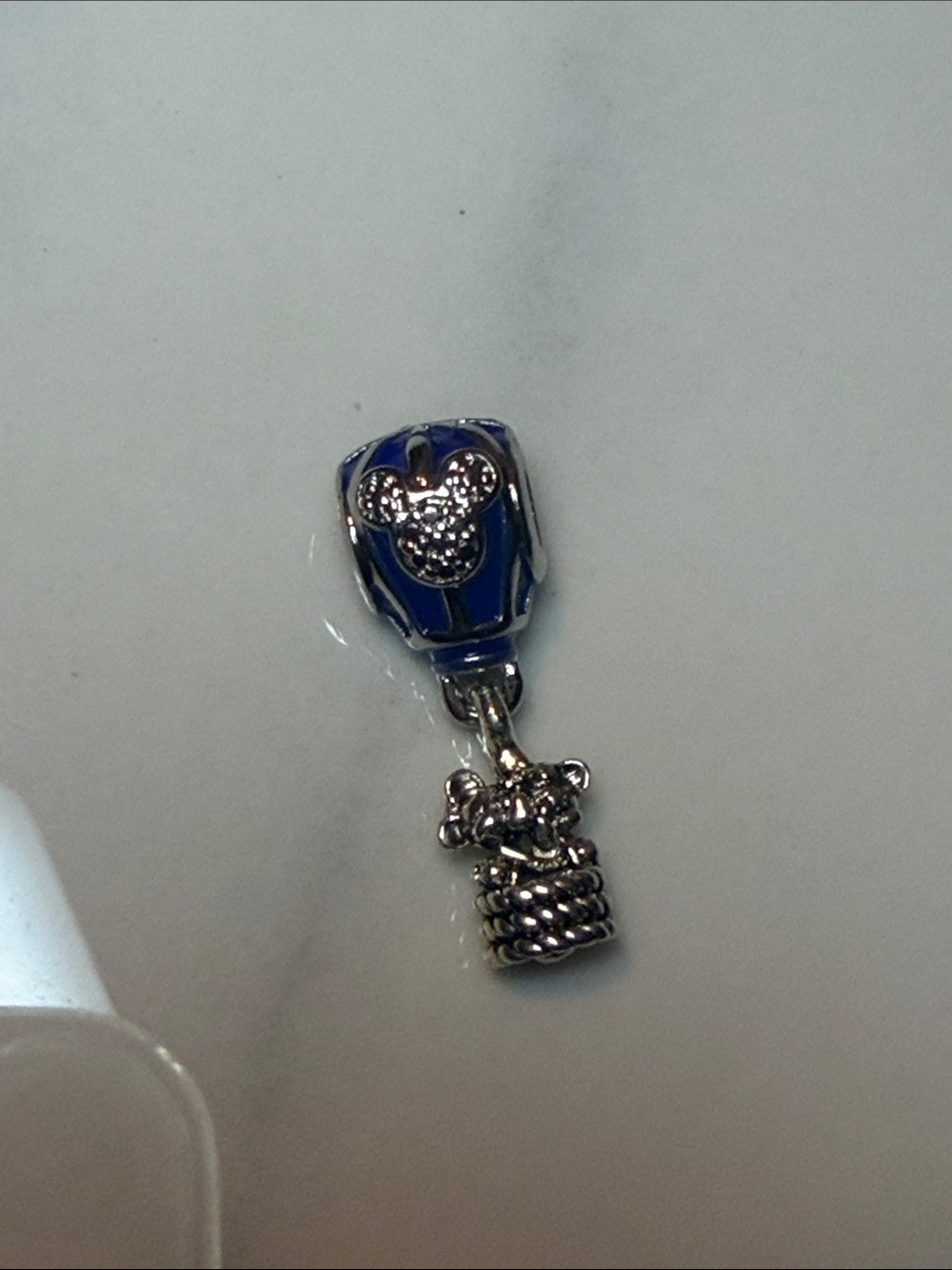 Pandora Blue Hot Air Balloon Mickey & Minnie Dangle Charm